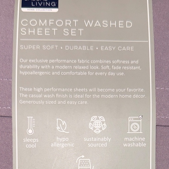 CASUAL LIVING Full Sheets Set, 4 Piece Comfort Sheets/2 Pillow Cases SOFT NWT - Picture 4 of 4